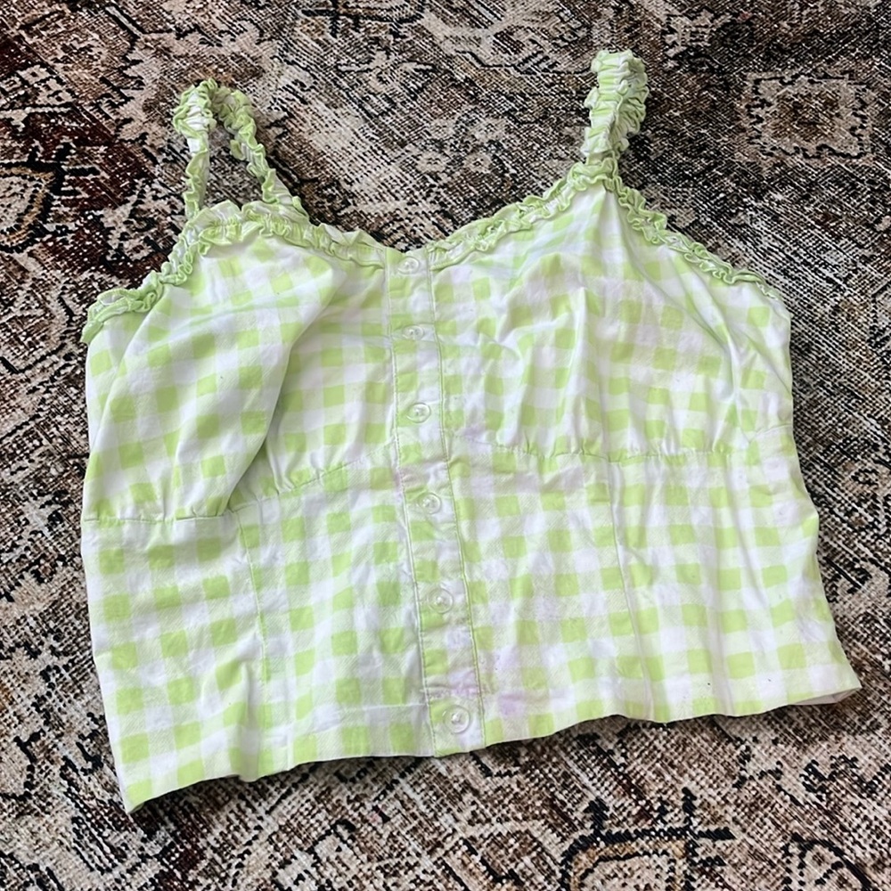 Green corset top